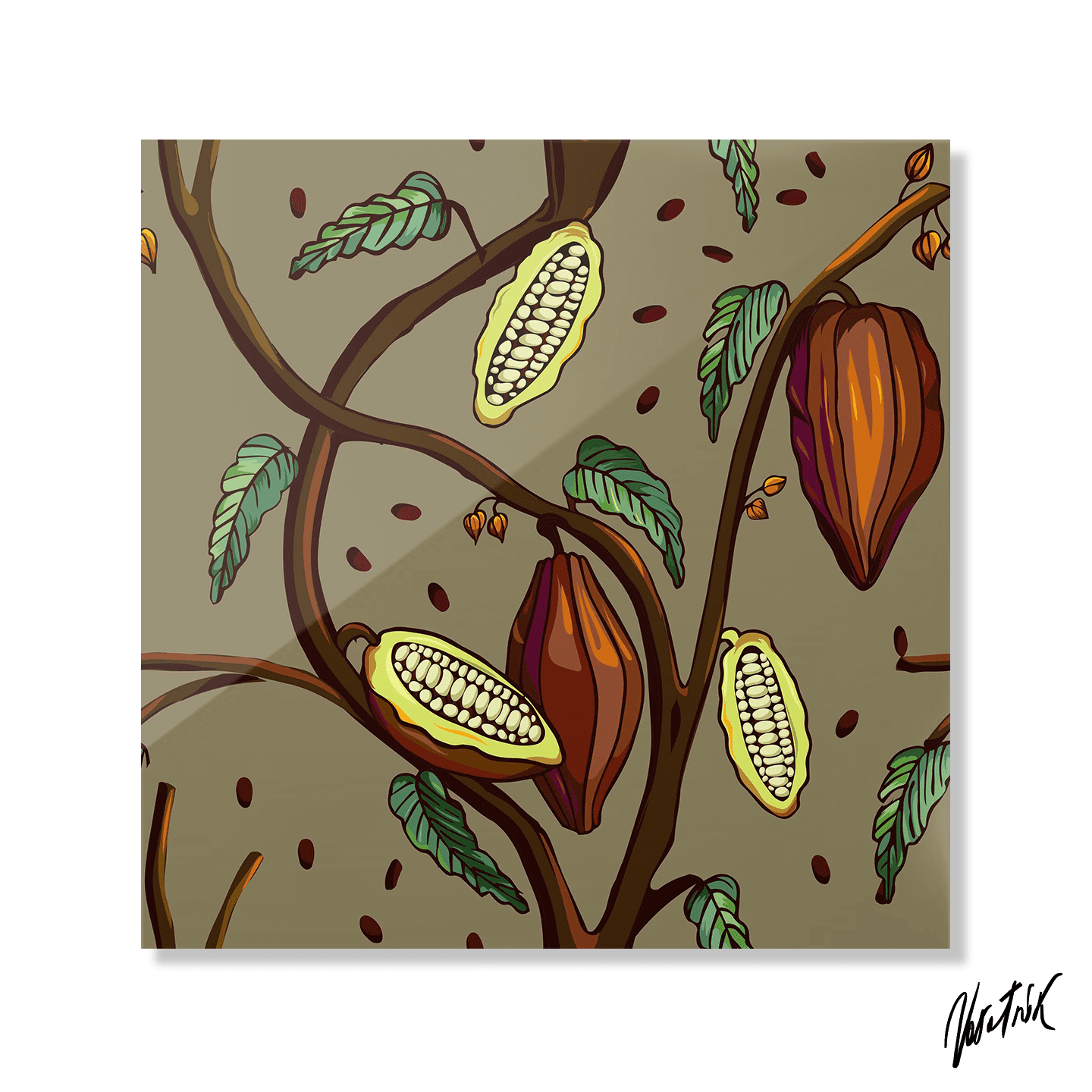 Cocoa Tree Pattern 2